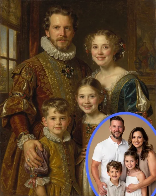 Family Renaissance portrait