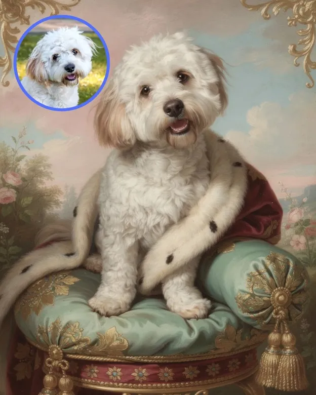 Pet Rococo portrait