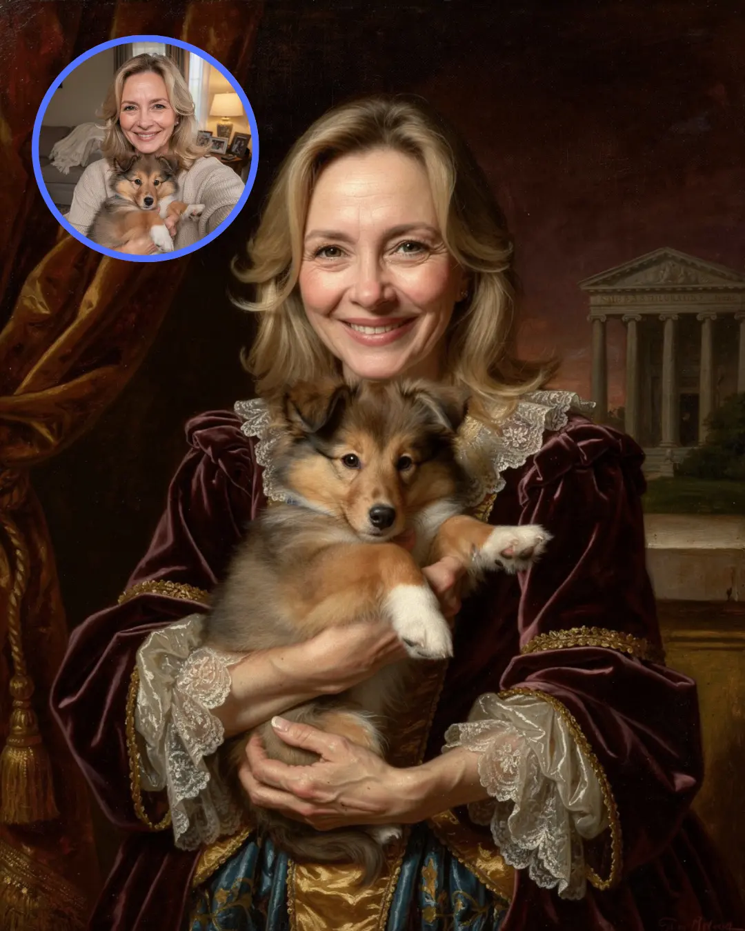 Pet & Me Baroque portrait
