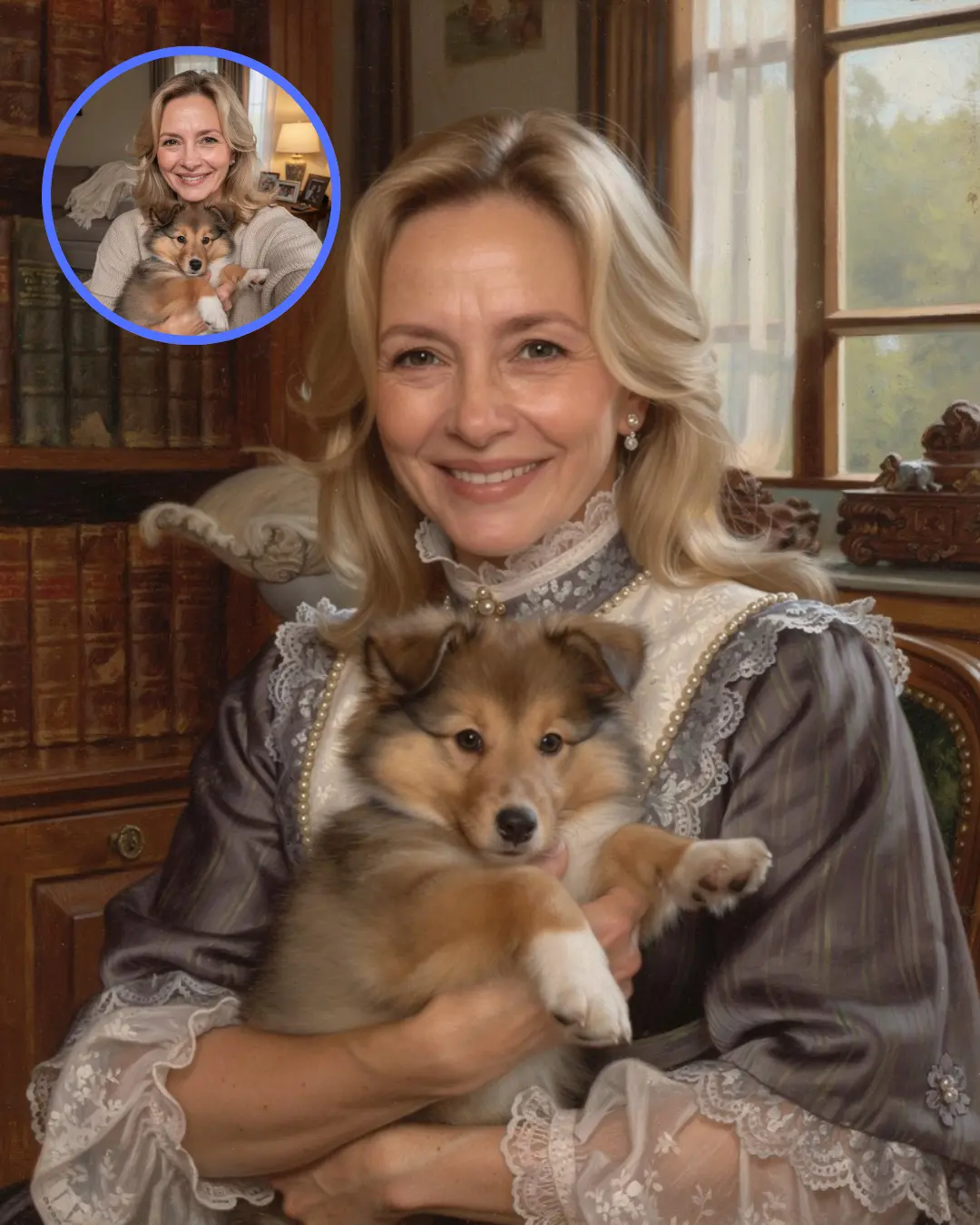 Pet & Me Victorian portrait